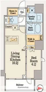 クレストコート木場【502号室】の間取り