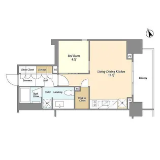 ASPRIME八丁堀【10階】の間取り