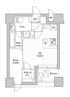 レジデンス文京春日【4階】の間取り