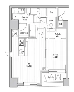 レジデンス文京春日【9階】の間取り
