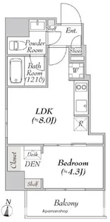 MYRIA RESIDENCE RYOGOKU Ⅱ【9階】の間取り