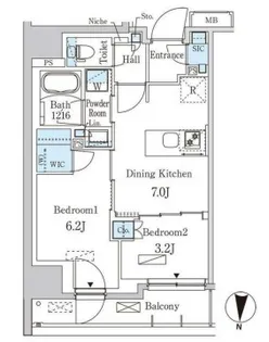パークアクシス両国スクエア【9階】の間取り