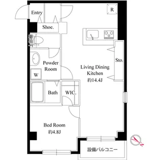 マリエッタ町屋【3階】の間取り
