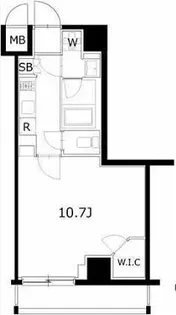 ケーディーエックスレジデンス豊洲【6階】の間取り