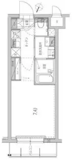 ハーモニーレジデンス品川高輪【1階】の間取り