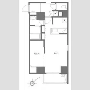 アリカ向島【10階】の間取り