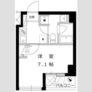 ハーモニーレジデンス田町【6階】の間取り
