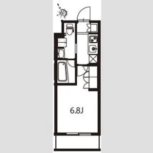 アジールコート東大井【5階】の間取り