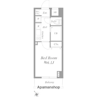 コスモリード月島【6階】の間取り