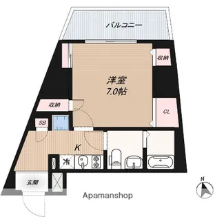 アイディ品川25【8階】の間取り