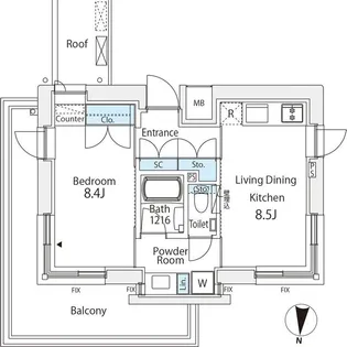 番町會所【1階】の間取り