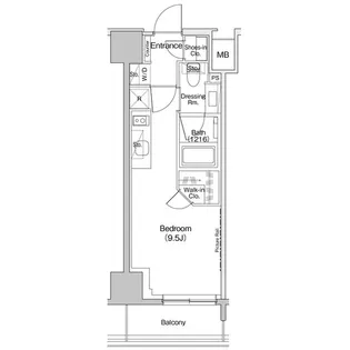 ザ・パークハビオ入谷【5階】の間取り