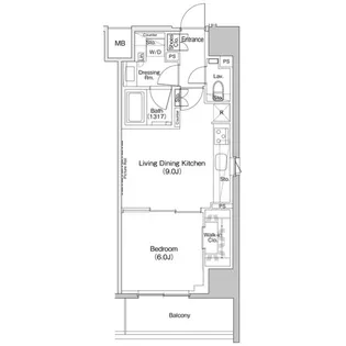 ザ・パークハビオ元浅草プレイス【7階】の間取り