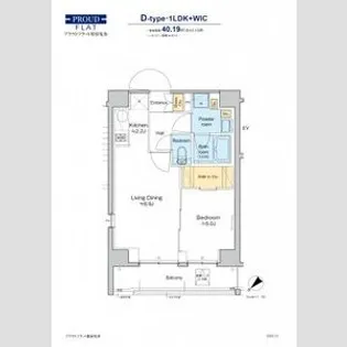 プラウドフラット墨田曳舟【4階】の間取り