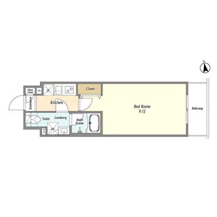 アルファコート東あずま【1階】の間取り