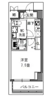 SーRESIDENCE新御徒町WEST【6階】の間取り