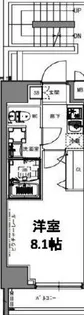 SーRESIDENCE亀戸LUME【9階】の間取り