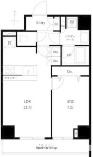 ジェノヴィア 両国Ⅵ GREEN VEIL【10階】の間取り