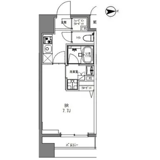 ラドゥセール秋葉原【11階】の間取り