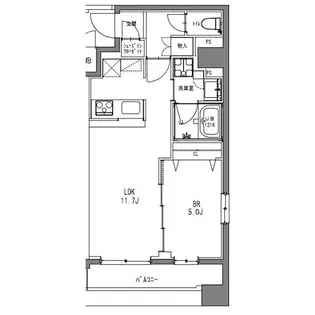 ラドゥセール秋葉原【9階】の間取り