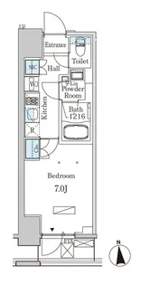 ルジュール神田須田町【7階】の間取り
