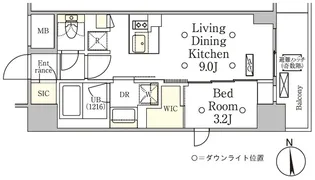 テラス御徒町【9階】の間取り