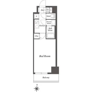 ルクレ墨田緑Ⅰ【9階】の間取り