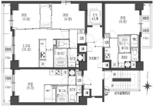 SーRESIDENCE東日暮里【7階】の間取り
