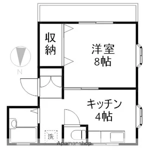 コーポ峰【201号室】の間取り