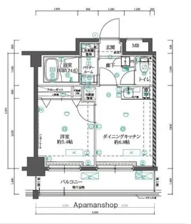 ALTERNA錦糸町【2階】の間取り