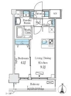 ディームス東陽町Ⅱ【10階】の間取り