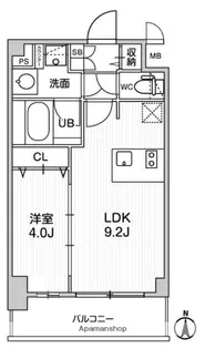 ディームス東陽町Ⅱ【7階】の間取り