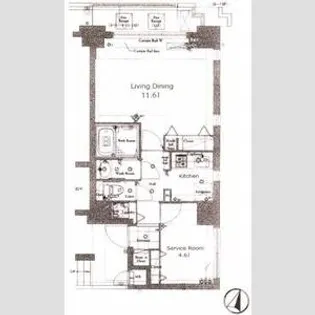 グラントゥルース神田岩本町【12階】の間取り