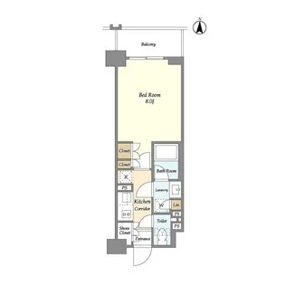 ラティエラ両国【6階】の間取り