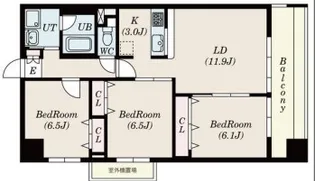 SーFORT亀戸【6階】の間取り