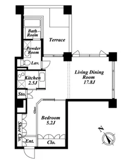 QIZ広尾【0502号室】の間取り