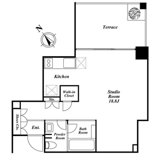 QIZ広尾【0601号室】の間取り