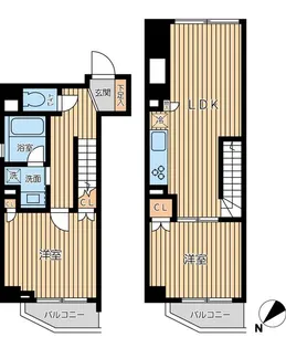 オーキッドレジデンス蔵前Ⅱ【0905号室】の間取り