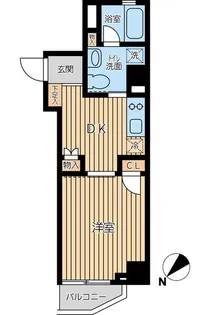 オーキッドレジデンス蔵前Ⅱ【8階】の間取り