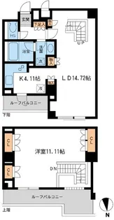 レジデンス白金コローレ【4階】の間取り