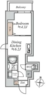 グランカーサ大島【7階】の間取り