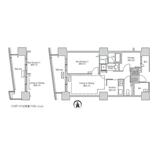 アクティ汐留【27階】の間取り