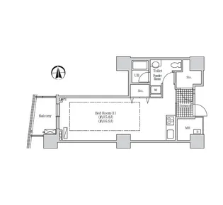 アクティ汐留【26階】の間取り