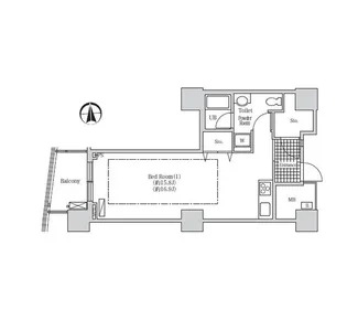 アクティ汐留【12階】の間取り