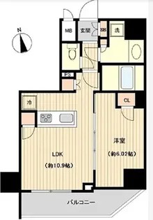 オーキッドレジデンス上野【9階】の間取り