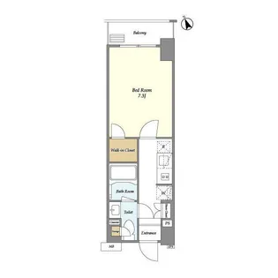 プライムアーバン台東根岸【6階】の間取り