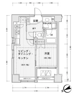 ドゥーエ銀座イーストⅠ【0401号室】の間取り