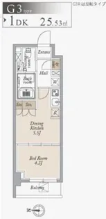 オーキッドレジデンス住吉【5階】の間取り