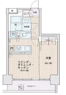 エスティメゾン錦糸町Ⅱ【6階】の間取り