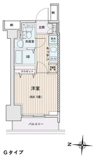エスティメゾン錦糸町Ⅱ【0712号室】の間取り